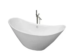 Banheira Exenta Branca Moderna 172 X 72 Cm + Torneira - Joy