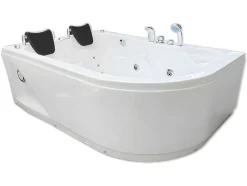 Banheira Hidromassagem Branca 170 X 115 Cm Para 2 Péssoas 15 Jatos - Tulip