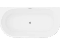 Banheira Semi-Clássica 200 L, 149,5 X 75 X 58 Cm Preta Acrilico - Divina