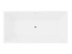 Banheira SemiClássica Retangular 202 L 150X75X58 Cm Branca Acrilica - Pikaia