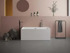 Banheira SemiClássica Retangular 202 L 150X75X58 Cm Branca Acrilica - Pikaia