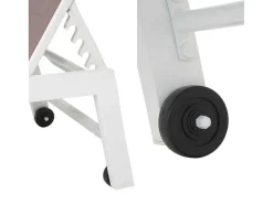 Barbados Espreguiçadeira Em Taupe Têxtilene - Aluminio Branco