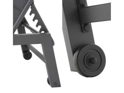 Barbados Espreguiçadeira Em Têxtileno Preto - Aluminio Cinzento Antracite