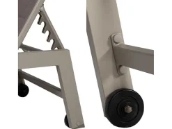 Barbados Espreguiçadeira Em Taupe Têxtilene - Taupe Aluminium