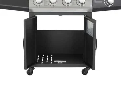 Barbecue A Gas Com 4 Bicos E 1 Fogao Lateral 143X54X115 Cm - Smoky