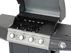 Barbecue A Gas Com 4 Bicos E 1 Fogao Lateral 143X54X115 Cm - Smoky