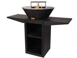 Barbecue Avec Plaque Ronde, Grill Et Support