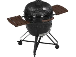 Barbecue Kamado A Carvao Em Ceramica E Bambu 67 X 85 X 120 Cm - Ayumi