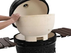 Barbecue Kamado A Carvao Em Ceramica E Bambu 67 X 85 X 120 Cm - Ayumi