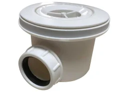 Base De Chuveiro Com Sifao Incluido De 160X90X4 Cm Em Resina Cor Branco - Lyros
