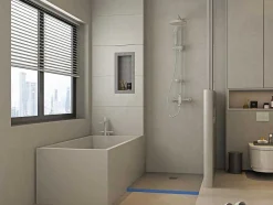 Base De Duche Para Ladrilhar Delos Com Sifao Incluido - 1200X900X40Mm -Recortavel