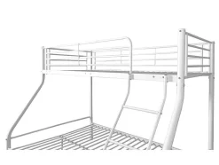Beliche Duplo Metalico Para 3 Péssoas, 200X145X96Cm, Branco