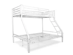 Beliche Duplo Metalico Para 3 Péssoas, 200X145X96Cm, Branco