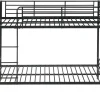 Beliche 2X90X190 Cm Preto - Doutis Ii