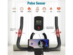 Bicicleta De Exercicio Estacionaria Para Ciclismo De Interior Com Volante De Transmissao Por Correia 8Kg