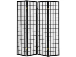 Biombo 4 Folhas Tottori - C175 X A178,5 Cm - Madeira