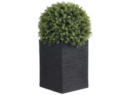 Bola De Buxo Artificial Com Vaso A.66 X D.40 Cm Verde - Diava