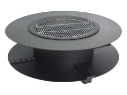 Braseiro, Chapa E Grelhador Com Arrumação Para Lenha C120 X L120 X A40 Cm - Barcena