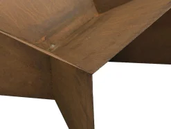 Braseiro De Jardim Quadrado Em Aco Corten De C50 X L50 X A30 Cm - Verio