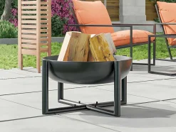 Braseiro De Jardim Redondo Em Aco Ogma - D.60 Cm X A.30 Cm - Preto