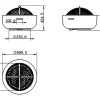 Braseiro Grelhador Em Mgo C60,5 X L60,5 X A42,5 Cm - Garmona