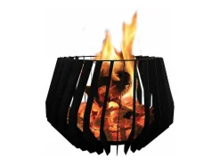 Brasero De Jardin Au Design Boheme En Acier Noir