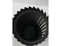 Brasero De Jardin Circulaire En Acier Inoxydable Noir