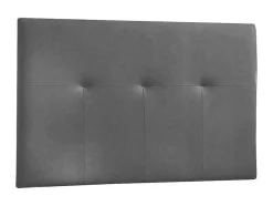 Cabeceira - Couro Sintetico 160X120X4Cm - Cinza
