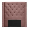 Cabeceira De Cama Acolchoada 100 Cm Veludo Cor-De-Rosa - Massimo