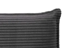 Cabeceira De Cama 180 Cm Veludo Canelado Cinzento Antracite - Ambrilia