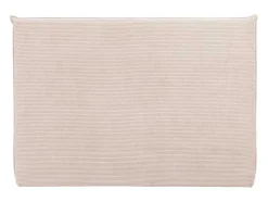 Cabeceira De Cama 180 Cm Veludo Canelado Bege - Ambrilia
