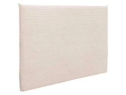 Cabeceira De Cama 160 Cm Veludo Canelado Bege - Ambrilia