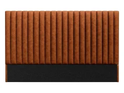 Cabeceira De Cama Costuras Verticais 200 Cm Tecido Terracota - Sarah