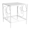 Cabeceira Vivian 1 Mesinha - Metal - Branco