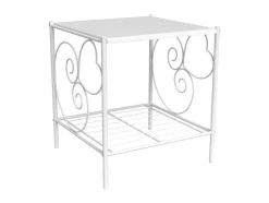 Cabeceira Vivian 1 Mesinha - Metal - Branco