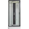 Cabine De Duche De Hidromassagem Primea - 2 Zonas Com Jatos De Massagem - C90 X L90 X A215 Cm - Funcao Chuva Tropical E Cabeca De Chuveiro