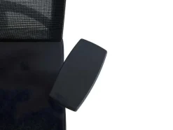 Cadeira De Escritório Ergonomica Profissional Com Apoio De Cabeca Em Tecido Cor Preto - Wallstreet