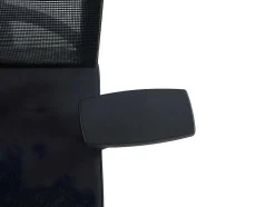 Cadeira De Escritório Ergonomica Profissional Com Apoio De Cabeca Em Tecido Cor Preto - Wallstreet