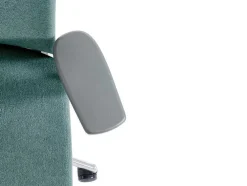 Cadeira De Escritório Profissional Com Apoio De Cabeca Em Tecido Cor Azul - Volti