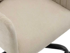 Cadeira De Escritório Tecido Bege Altura Regulavel - Toara
