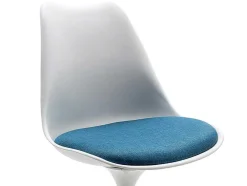 Cadeira Em Polipropileno E Metal Cor Azul E Branco - Xafy