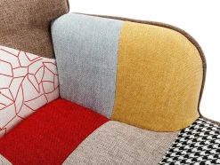 Cadeira Em Tecido Patchwork - Vately