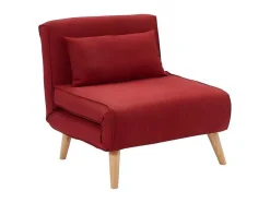 Cadeirão Convertivel Em Tecido Vermelho - Posio