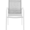 Cadeirão De Jardim Empilhavel Em Aluminio Cinzento - Palaos Ii