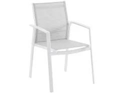 Cadeirão De Jardim Empilhavel Em Aluminio Cinzento - Palaos Ii