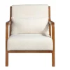 Cadeirão De Tecido Branco 5100