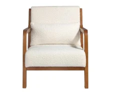 Cadeirão De Tecido Branco 5100