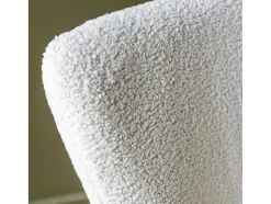 Cadeirão De Tecido Felpudo Bege Eira