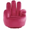 Cadeirão Mão Giratorio Em Veludo Fucsia - Catchy