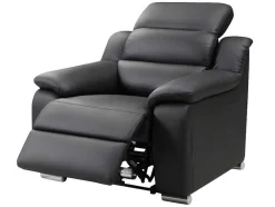 Cadeirão Relax Eletrico Em Pele Preto - Arena Iii